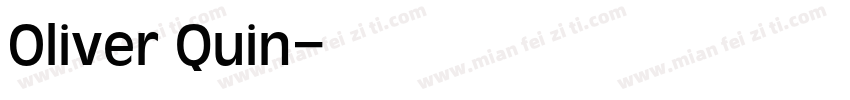 Oliver Quin字体转换